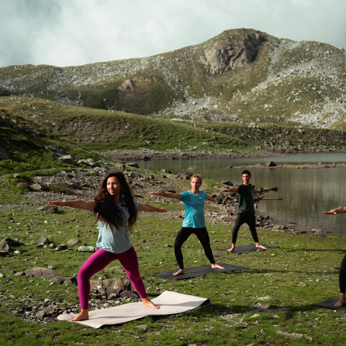 Yoga en montagne